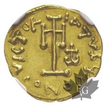 Byzantine-Tremissis-Constantinus IV 668-685-NGC CHOICE AU