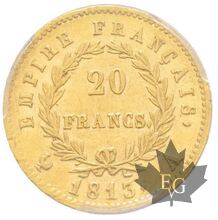 FRANCE-1813A-20 FRANCS Premier Empire-PCGS AU58