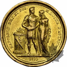 FRANCE-1810-Médaille Mariage Napoléon &amp; Marie-Louise-TTB-SUP