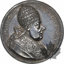 VATICAN-1765-Médaille en argent-Clemens XIII-Superbe