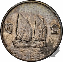 CHINE-1934-DOLLAR-Year 23-Superbe