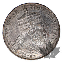 ETHIOPIE-1887-1 BIRR-MENELIK II-TTB