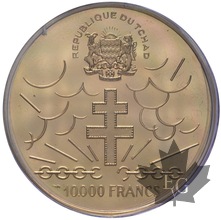 TCHAD-1970-10000 FRANCS-GENERAL DE GAULE-PCGS PR67DCAM
