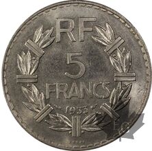 FRANCE-1933-5 FRANCS-PCGS SP63