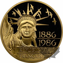 FRANCE-1986-100 FRANCS  Liberté-NGC PF 70 ULTRA CAMEO