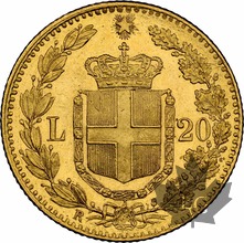 ITALIE-1882-20 LIRE-Umberto I 1878-1900 -NGC MS 64 FDC