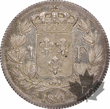 FRANCE-1831-Épreuve en argent de 1 franc-Henry V NGC MS 63 FDC