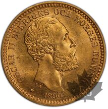 SUEDE-1890 EB-20 KRONER-PCGS 3S 65 FDC