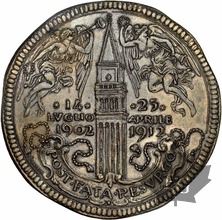 ITALIE-1912-Médaille module de une osella-NGC AU58