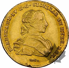 ITALIE-1766-6 Ducats-Fernando IV de Bourbon-NGC AU 58 Superbe