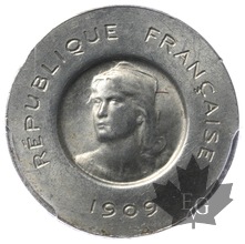 FRANCE-1909-5 CENTIMES-ESSAI-PCGS SP 64-FDC