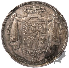 ROYAUME-UNI-1834-1/2 CROWN-GUILLAUME IV-NGC MS64 FDC