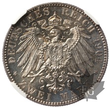 ALLEMAGNE-1904-E-2 MARK-NGC MS66