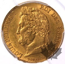 FRANCE-1848-A-20 FRANCS-LOUIS PHILIPPE I-PCGS MS63-FDC