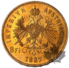AUTRICHE-1881-20 FRANCS-FRANCOIS JOSEPH Ier-presque FDC