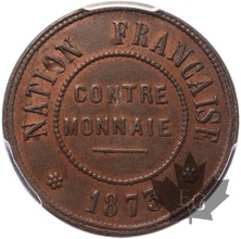 FRANCE-1873-10 FRANCS-JETON-PCGS MS63RB