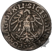 LITHUANIE-1547-1/2 GROSZ-SIGISMOND II AUGUSTE-TTB