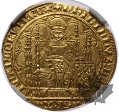FRANCE-1328-1350-ECU D&#039;OR-PHILIPPE VI-NGC MS63