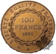 FRANCE-1881A-100 FRANCS Troisième République-SUP-FDC 