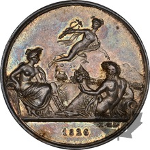 FRANCE-1826-Médaille er argent-RAILWAY-NGC MS61