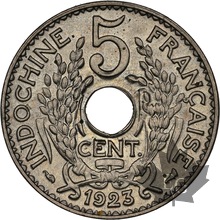INDOCHINE-1923-5 CENTIMES-NGC MS63