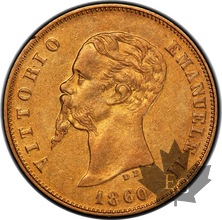 ITALIE-1860B-10 LIRES-Vittorio Emanuele II-PCGS AU53 Rarissime