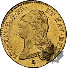 FRANCE-1786-A-Double Louis d&#039;or LOUIS XVI-AU58