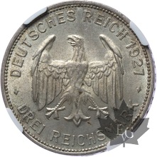 ALLEMAGNE-1927 F-3 MARK-NGC MS63