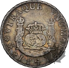 MEXIQUE-1741-MO-2 REALES-PHILIPPE V-NGC XF DETAILS