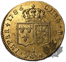 FRANCE-1786-I-2 LOUIS D&#039;OR-LOUIS XVI-presque Superbe