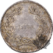 ITALIE-1821-LIRA-FERDINAND III-Granducato di Toscana-NGC MS64