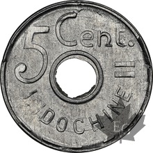 INDOCHINE FRANCAISE-1943-5 CENTIMES-NGC MS65