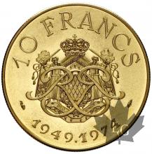 MONACO-1974-10 FRANCS ESSAI OR