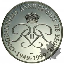 MONACO-1999-Medaille 50 ANS DE REGNE-PROOF