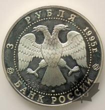 RUSSIE-1995-3 RUBLES-PROOF
