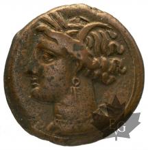 GRECE-Afrique-du-Nord-Zeugitanie-Carthage-Petit Bronze-TB