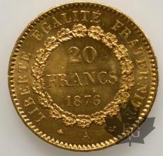 FRANCE-1876A-20 FRANCS-qFDC