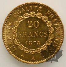 FRANCE-1878A-20 FRANCS-qFDC