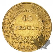 FRANCE-1806U-40 FRANCS-prTTB