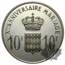 MONACO-1966-10 FRANCS Mariage-proof