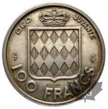 MONACO-1956-100 FRANCS ESSAI ARGENT