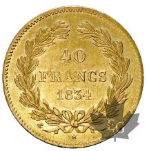 FRANCE-1834A-40 FRANCS-LOUIS PHILIPPE-TTB