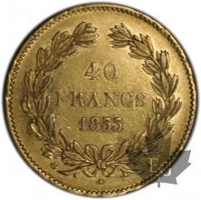 FRANCE-1833A-40 FRANCS or