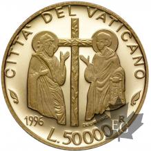 VATICAN- 1996- 50.000 LIRE ORO