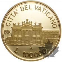 VATICAN- 1996- 100.000 LIRE ORO