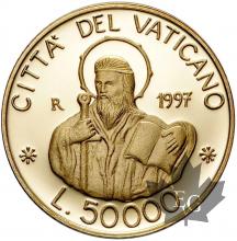 VATICAN- 1997- 50.000 LIRE ORO
