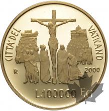 VATICAN- 2000- 100.000 LIRE ORO