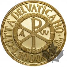 VATICAN- 2001- 100.000 LIRE ORO