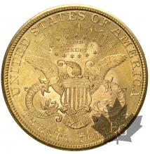 USA-1897S-20 DOLLARS-SUP-Rayures sur la tranche
