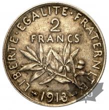 FRANCE-1913-2 FRANCS-pr SUP